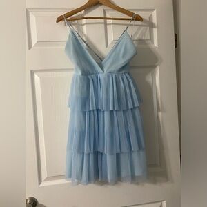 Baby Blue Ruffle Dress